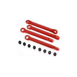Traxxas - plastové táhlo stabilizátoru červené (4)