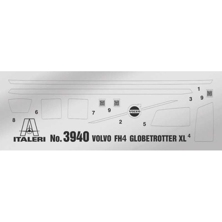Model Kit truck 3940 - VOLVO FH4 GLOBETROTTER XL (1:24)