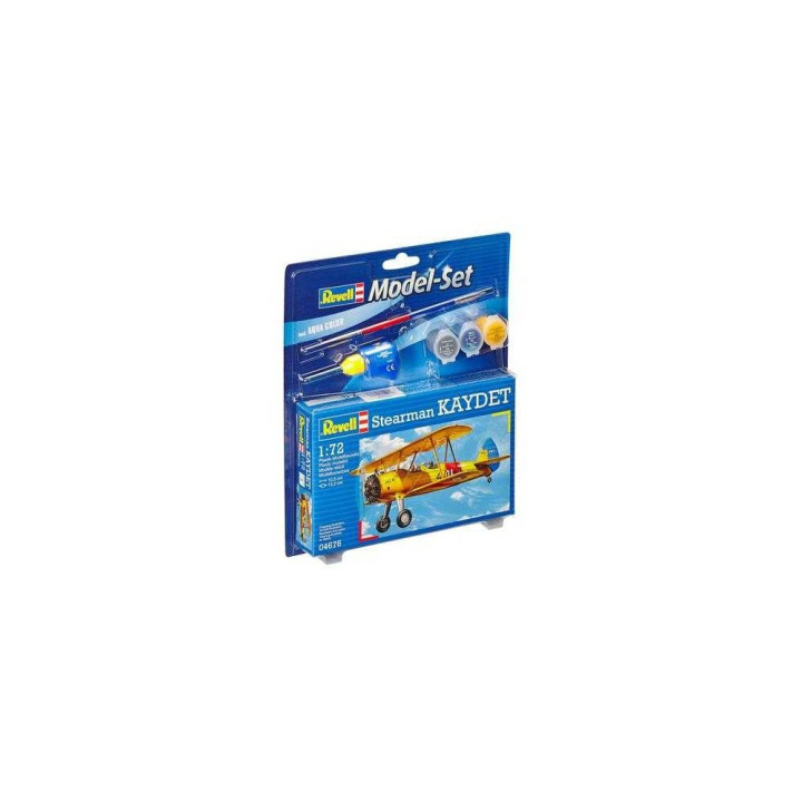 ModelSet letadlo 64676 - Model Set Stearman Kaydet (1:72)