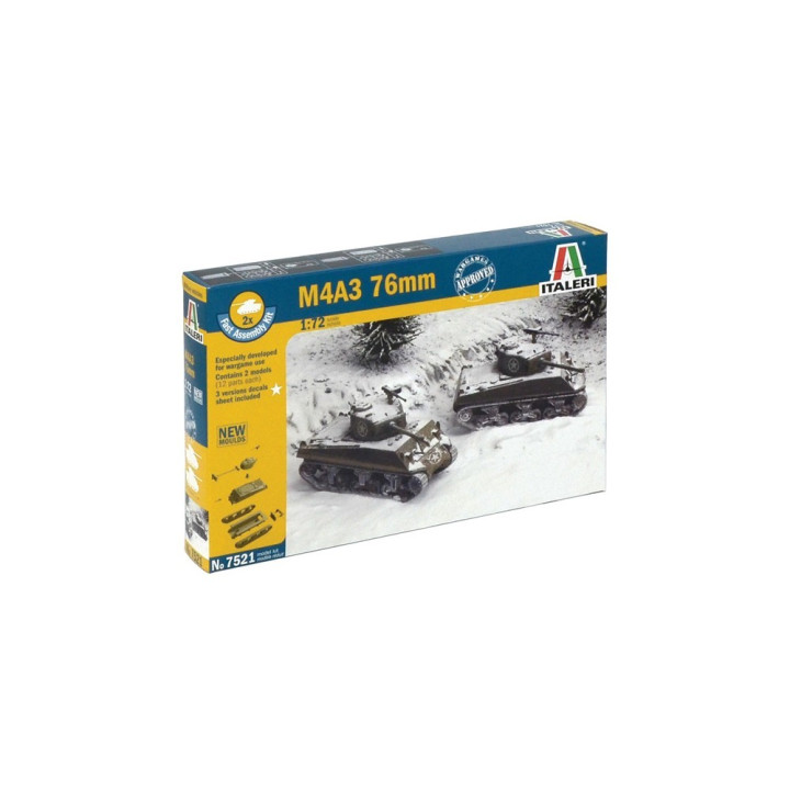 Fast Assembly tanky 7521 - M4A3 76mm (1:72)