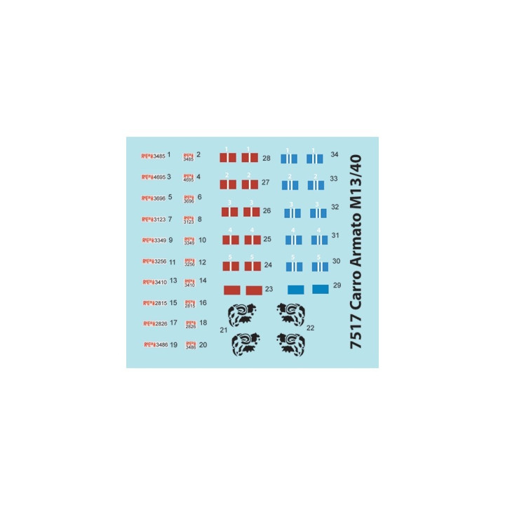 Fast Assembly tanky 7517 - Carro Armato M13/40 (1:72)