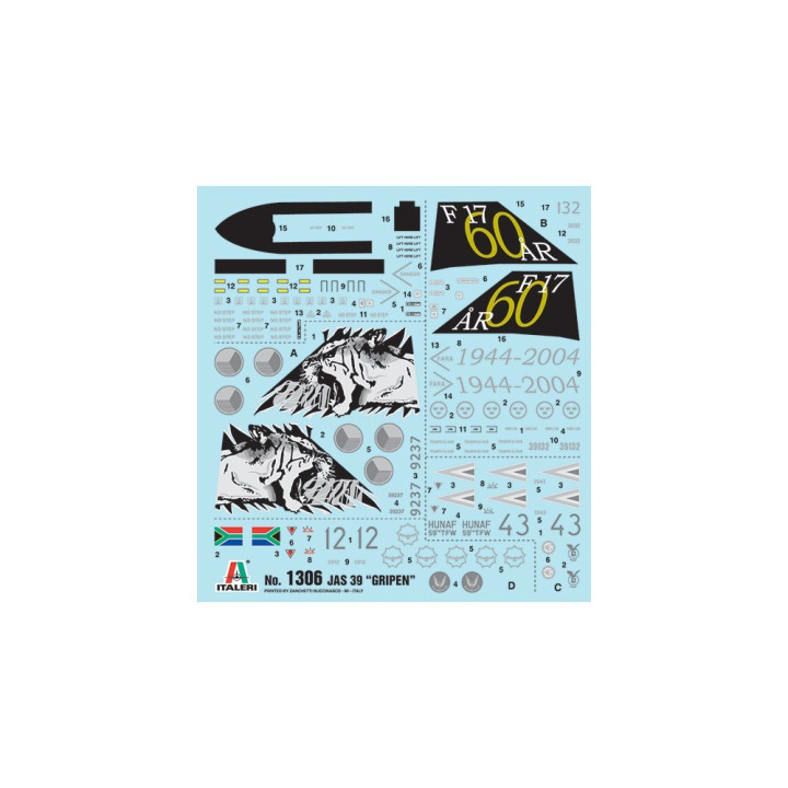 Model Kit letadlo 1306 - JAS 39 GRIPEN (1:72)