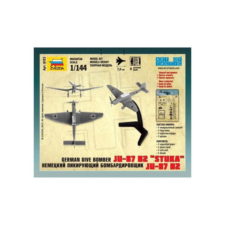 Wargames (WWII) letadlo 6123 - Junkers JU-87 Stuka (1:144)