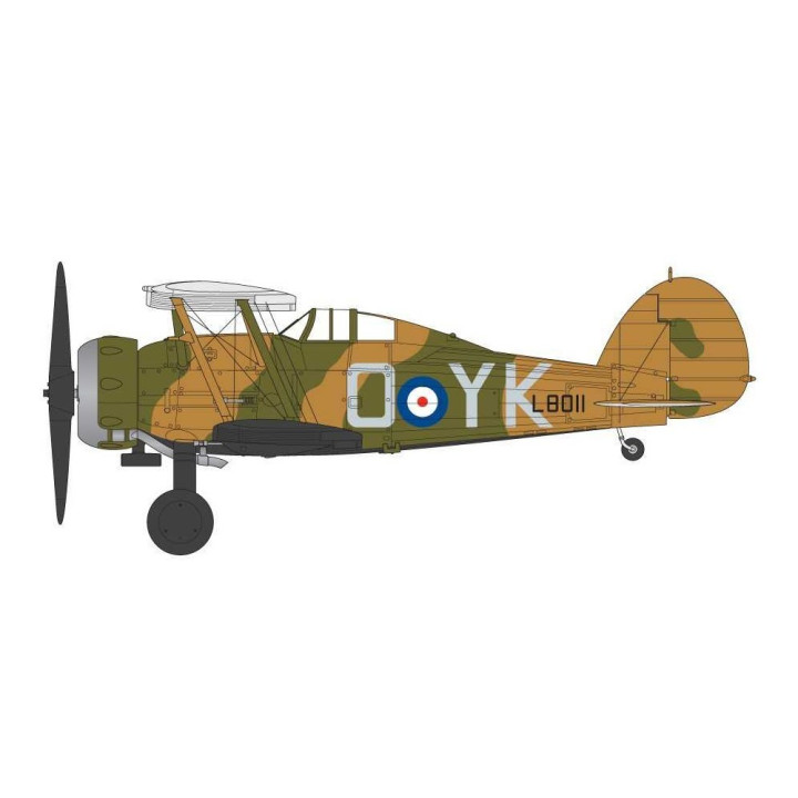 Starter Set letadlo A55206 - Gloster Gladiator (1:72)