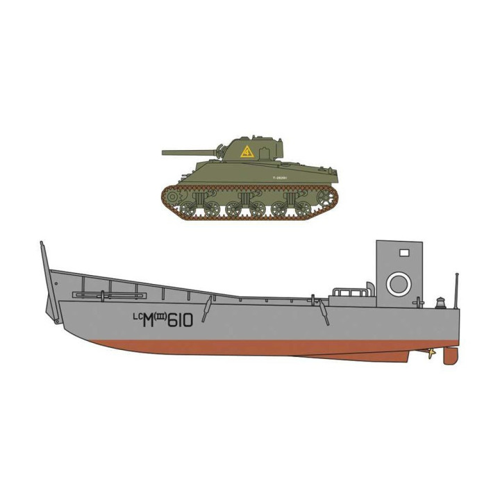 Classic Kit military A03301 - LCM and Sherman (1:76)