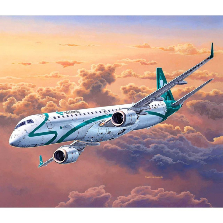 Plastic ModelKit letadlo 04884 - Embraer 195 (1:144)