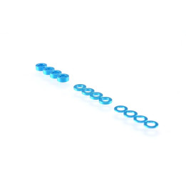 3mm sada podložek modré (0.5mm/1.0mm/2.0mm)