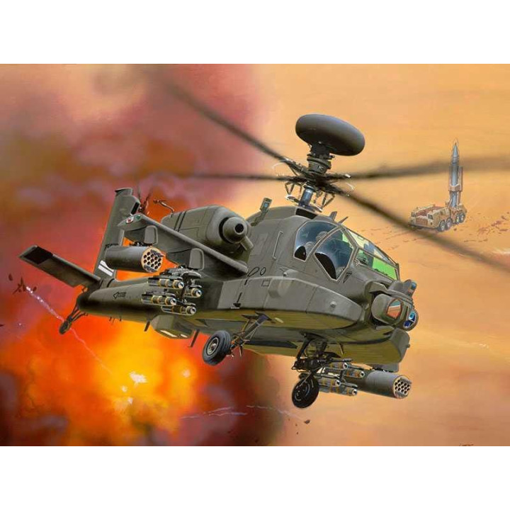 Plastic ModelKit vrtulník 04046 - AH-64D Longbow Apache (1:144)