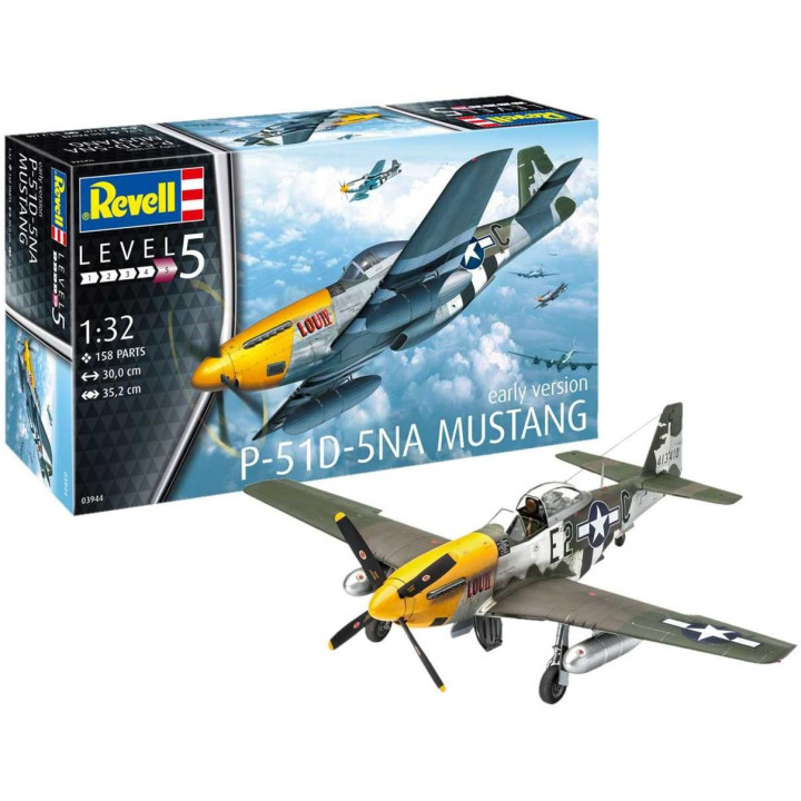 Plastic ModelKit letadlo 03944 - P-51D-5NA Mustang (1:32)