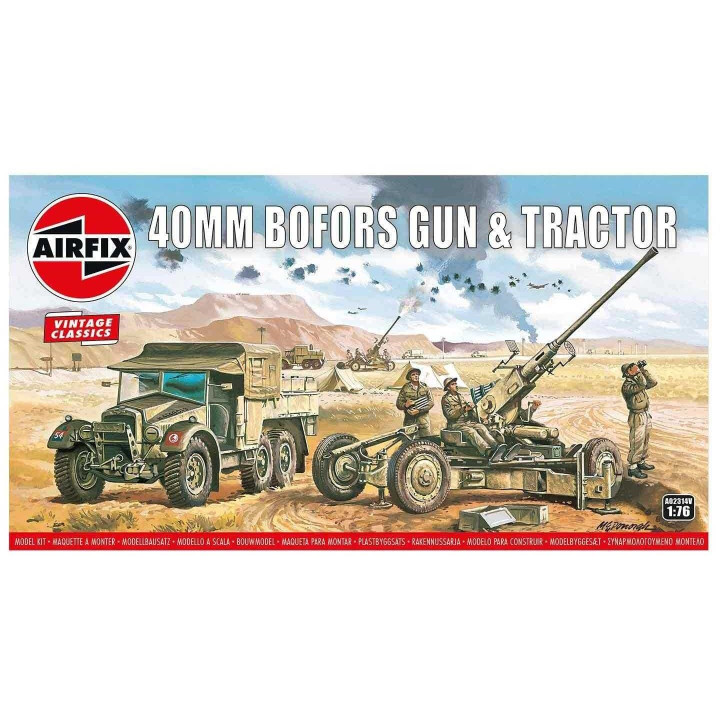Classic Kit VINTAGE military A02314V - Bofors 40mm Gun & Tractor (1:76)