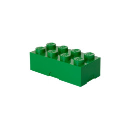 LEGO box na svačinu 100x200x75mm - tmavě zelený