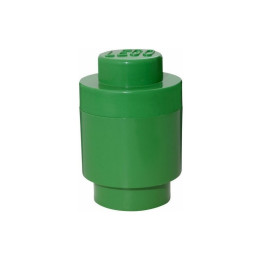 LEGO úložný box kulatý 123x183mm - tmavě zelený