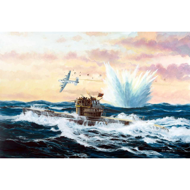 ModelSet ponorka 65154 - German Submarine Type VII C/41 (1:350)