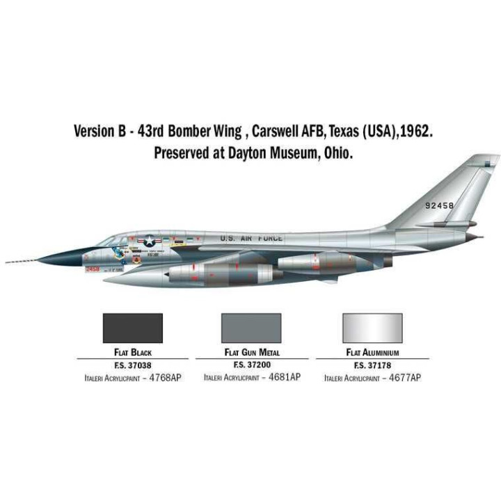 Model Kit letadlo 1142 - B-58 Hustler (1:72)
