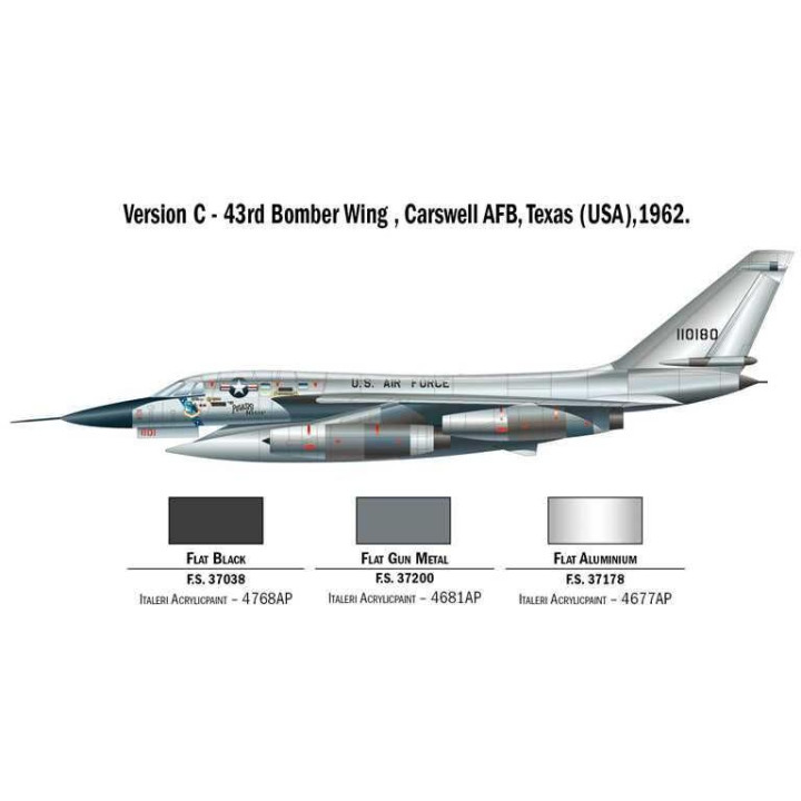 Model Kit letadlo 1142 - B-58 Hustler (1:72)