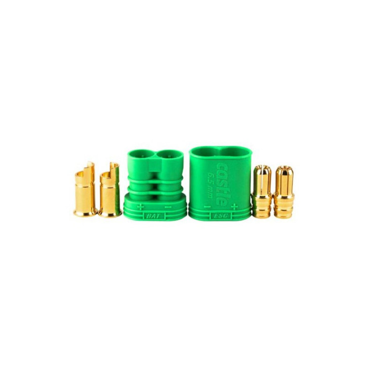 Castle zlacený konektor 6.5mm (pár)