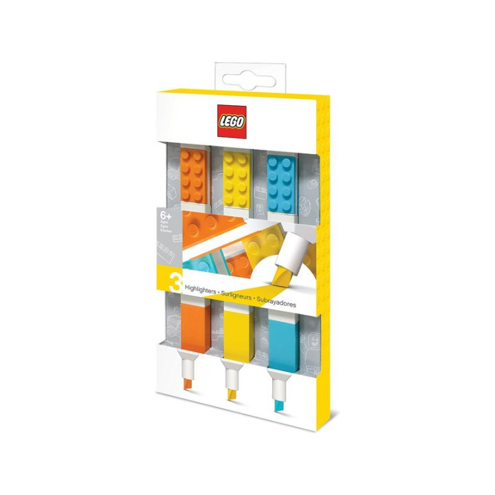 LEGO zvýrazňovače, mix barev 3ks