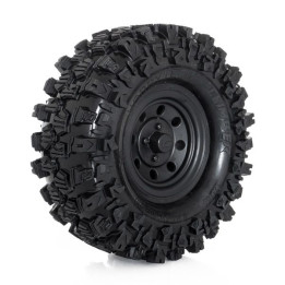Kompletní CRAWLER 1/10 gumy "CLIMBER", černý disk, 2 ks.