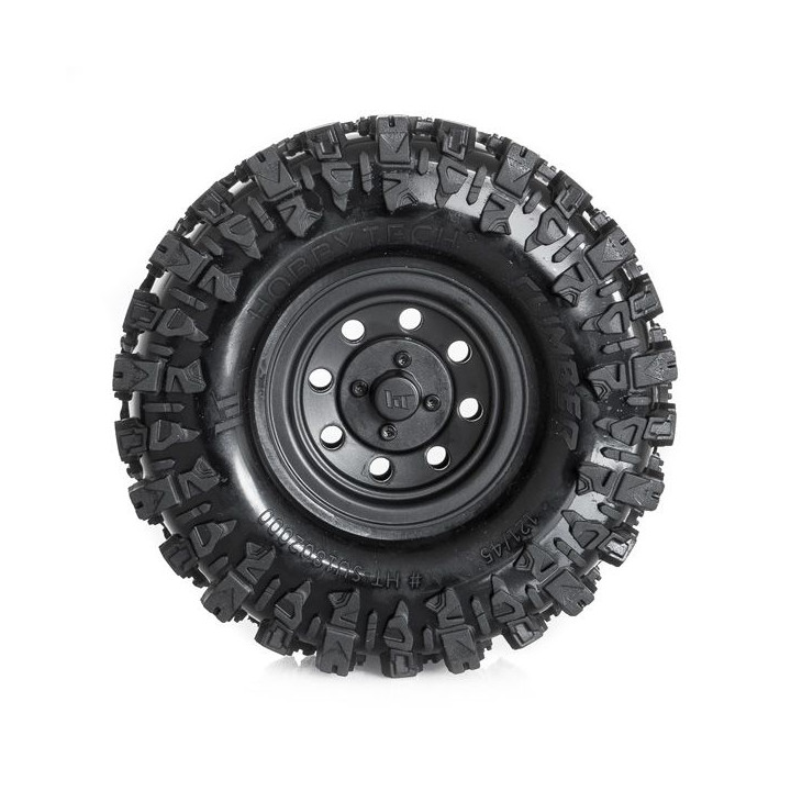 Kompletní CRAWLER 1/10 gumy "CLIMBER", černý disk, 2 ks.
