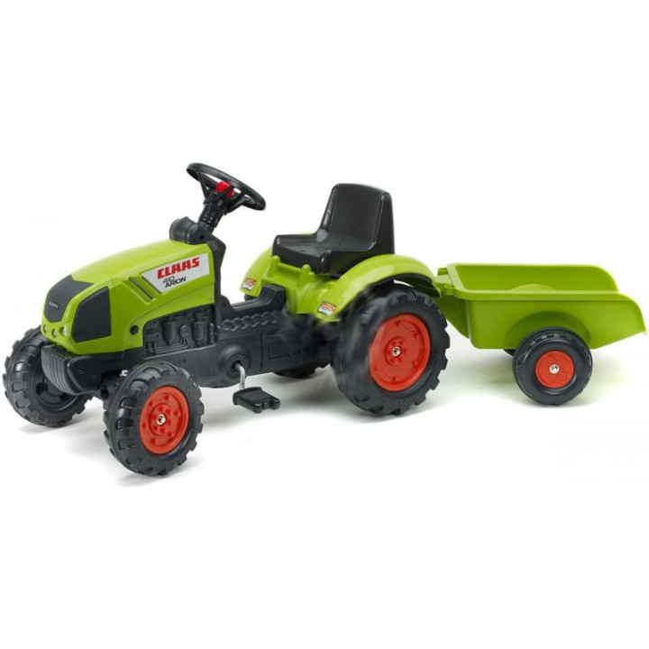 FALK - Šlapací traktor Claas Arion 410 s vlečkou