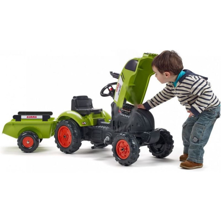 FALK - Šlapací traktor Claas Arion 410 s vlečkou