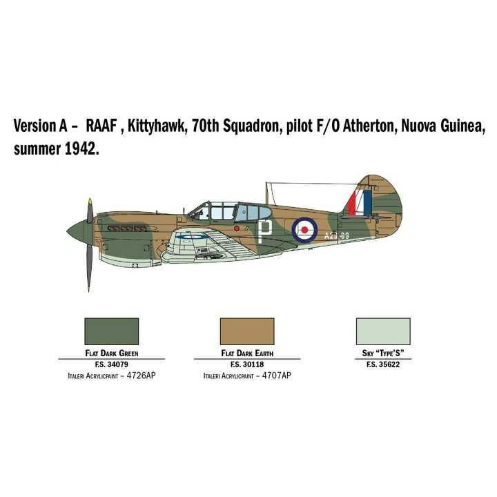 Model Kit letadlo 2795 - P-40E/K Kittyhawk (1:48)