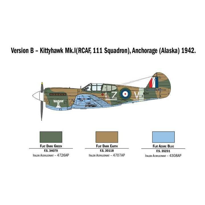 Model Kit letadlo 2795 - P-40E/K Kittyhawk (1:48)