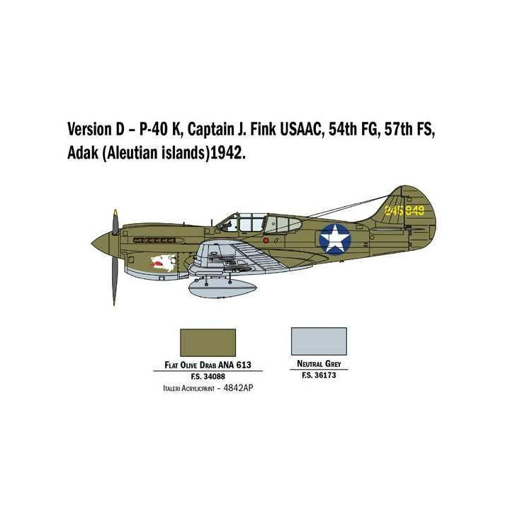 Model Kit letadlo 2795 - P-40E/K Kittyhawk (1:48)