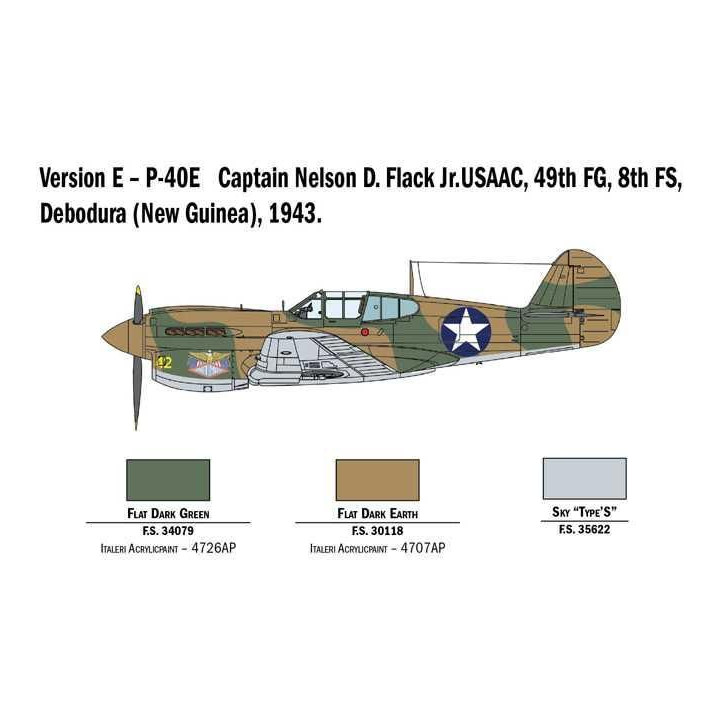 Model Kit letadlo 2795 - P-40E/K Kittyhawk (1:48)