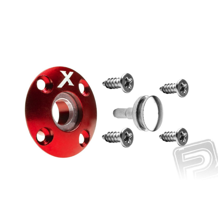 Tankovací ventil magnetický (X logo), červený