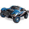 Závodní Short Course RC model auta Traxxas Slayer Pro 4x4 je špičkový nástroj k vítězství. Výkonný závodní motor TRX 3.3, laděný výfuk, tuhý podvozek je ze 3 mm silného 6061-T6 modře eloxovaného hliníku. Nově s RC soupravou Traxxas TQi a stabilizací Traxxas TSM.