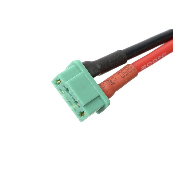 Konektor zlacený MPX samec s kabelem 14AWG 12cm