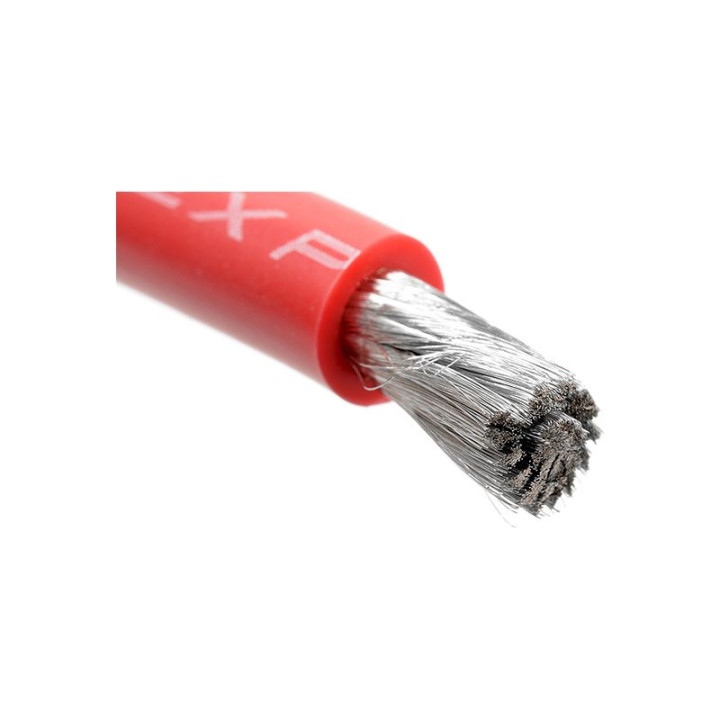 Kabel se silikonovou izolací Powerflex 8AWG červený (1m)