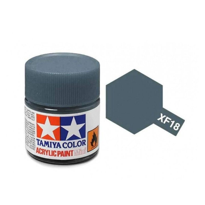 Tamiya Color XF-18 Flat Medium Blue 10ml
