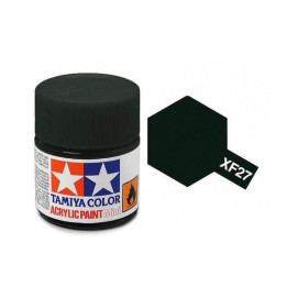 Tamiya Color XF-27 Flat Black Green 10ml