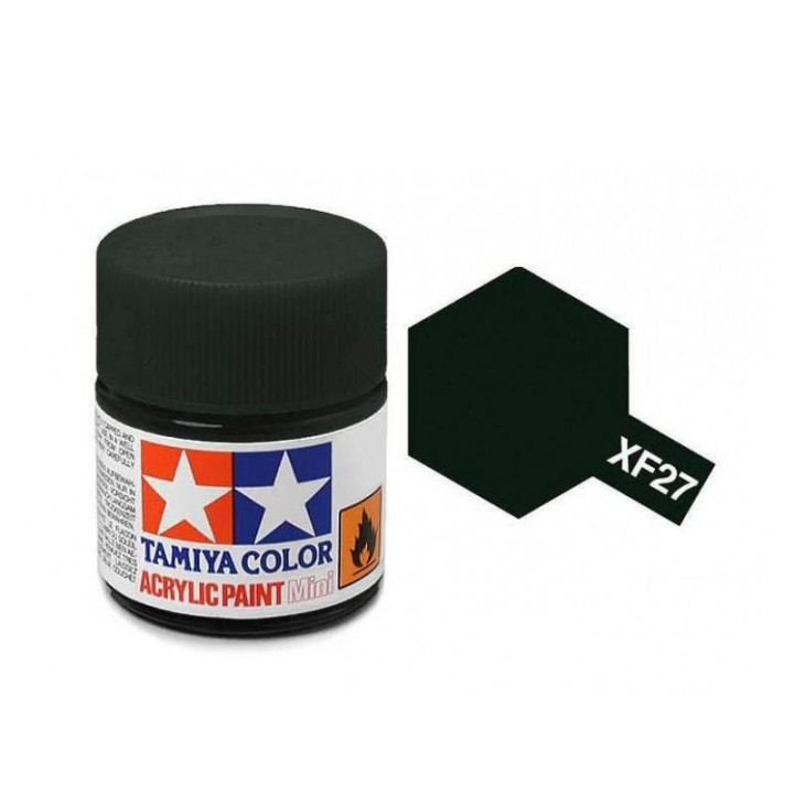 Tamiya Color XF-27 Flat Black Green 10ml