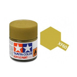 Tamiya Color XF-60 Flat Dark Yellow 10ml