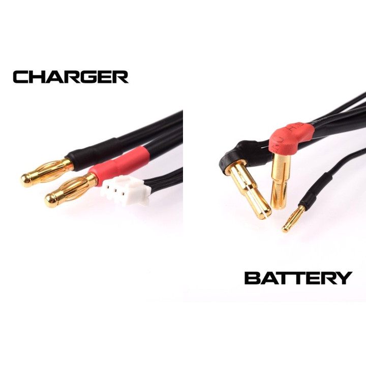 2S černý nabíjecí kabel G4/G5 - dlouhý 60cm - (4mm, 3-pin XH)