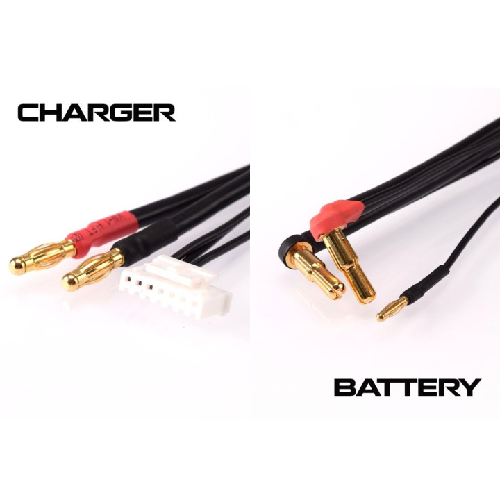 2S černý nabíjecí kabel G4/G5 - krátký 30cm - (4mm, 7-pin PQ)