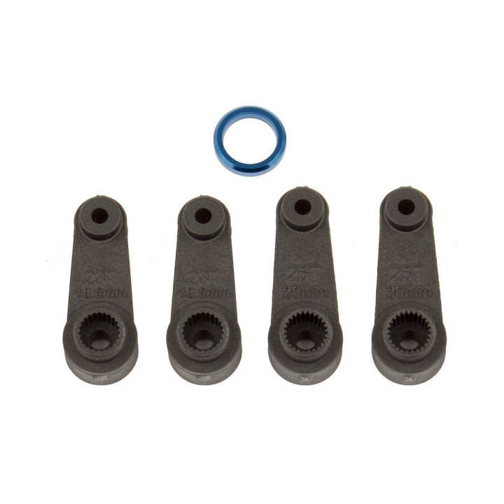 RC10B74 plastové páky serva