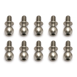 Kulové čepy, střibrné, 4mm, 10ks.