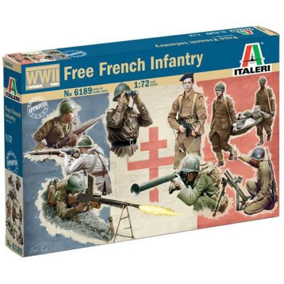 Model Kit figurky 6189 - WWII - Free French Infantry (1:72)