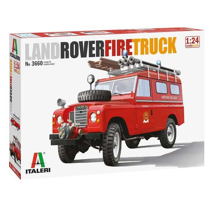 Model Kit auto 3660 - Land Rover Fire Truck (1:24)