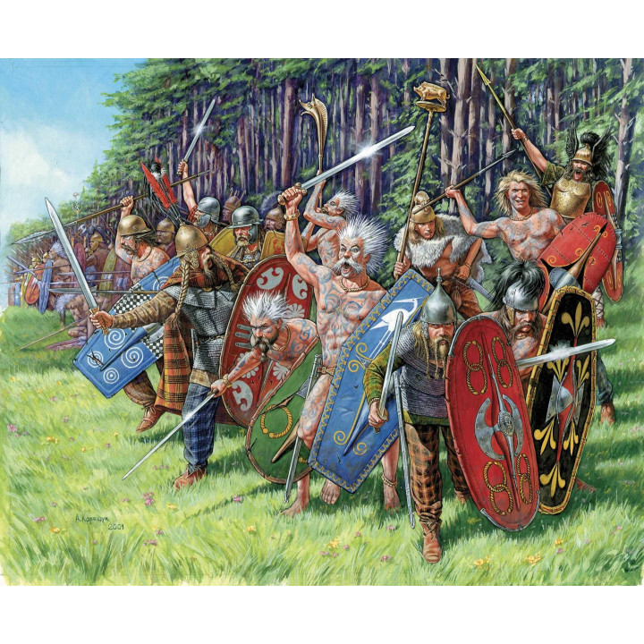 Model Kit figurky 8012 - Gallic Warriors (1:72)