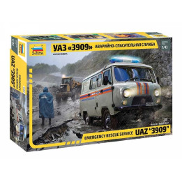 Model Kit auto 43002 – Emergency Service UAZ "3909" (1:43)