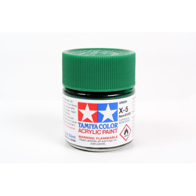 81005 X-5 Green gloss Tamiya Color Acrylic Paint 23ml