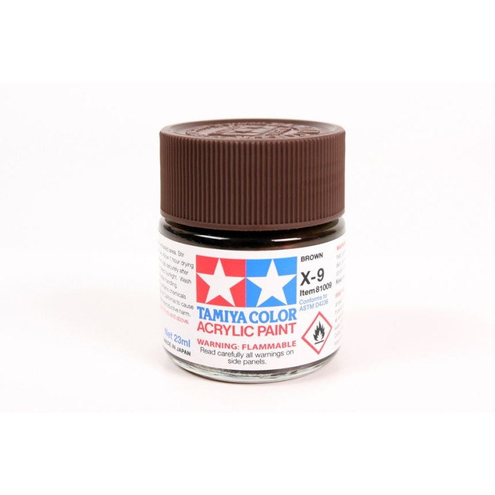 81009 X-9 Brown gloss Tamiya Color Acrylic Paint 23ml