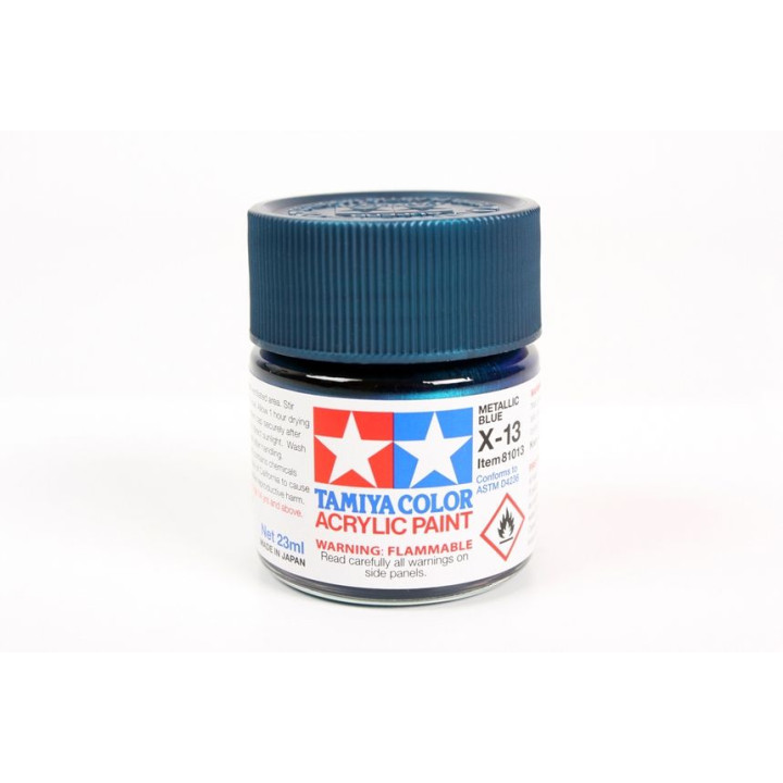 81013 X-13 Metallic Blue gloss Tamiya Color Acrylic Paint 23ml