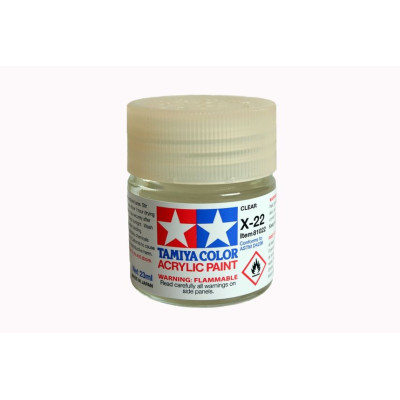 81022 X-22 Clear gloss Tamiya Color Acrylic Paint 23ml