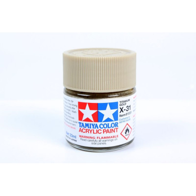 81031 X-31 Titanium Gold gloss Tamiya Color Acrylic Paint 23ml